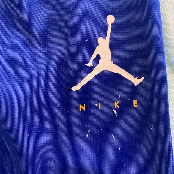 Jordan Blue and Yellow Sweatpants with Jumpman Logo - Picture 6 of 6